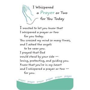 "I Whispered A Prayer" Wallet Card