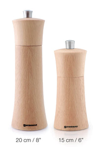 Torre Pepper Mill Natural Wood 8"