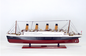 Titanic Wooden Model Ship, 31" L