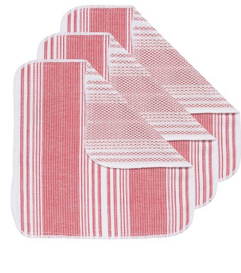 Scrub-It Dishcloths, Red Set of 3
