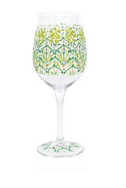 Lemon Henna Stem Wine Glass