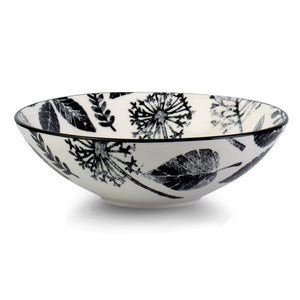 Kiku Leaves Porcelain Pasta Salad Poke Bowl, 21 cm- 25oz