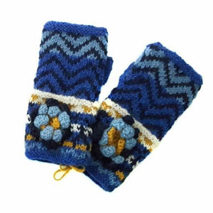 Hamro Knitted Fingerless Mittens, Bodhi