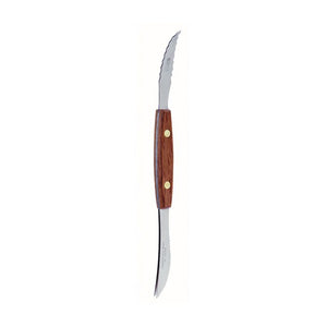 NorPro Squirtless Grapefruit Knife, Dual Side w/Rosewood Handle 8"