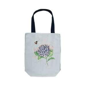 Wrendale Canvas Tote Bag, Hydrangea (Bee) 16x17"