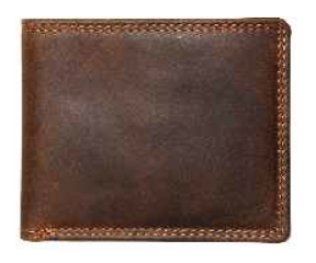 Rugged Earth Leather Wallet, Style 990010