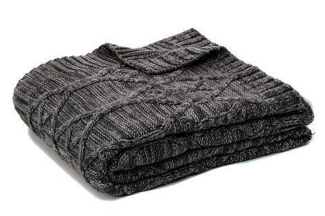 Knitted Blanket, Fudge Collection 88x90