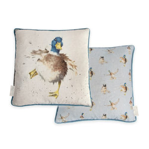 Wrendale Cushion, Waddle & Quack Duck 16x16"