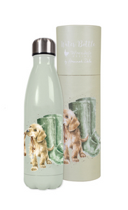 Wrendale Water Bottle, Hopeful (Puppy) (17oz)