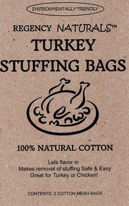 Regency Wraps Natural Turkey Stuffing Bags, 18"