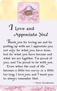 "I Love And Appreciate You" Wallet Card