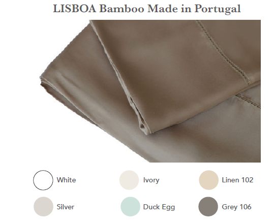 St. Pierre Lisboa Bamboo Sheet Set, Queen - Grey