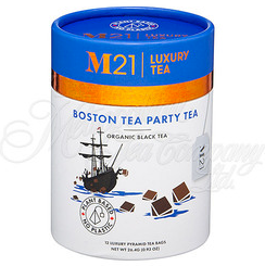 M21 Luxury Tea, Boston Tea Party Black & Green Tea, 12 Pyramid Bags