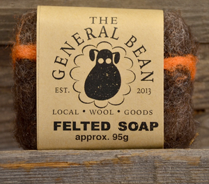 Felted Soap, Brown