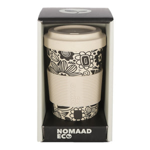 NOMAAD ECO: Bamboo Cup 591ml, Graphic Flowers