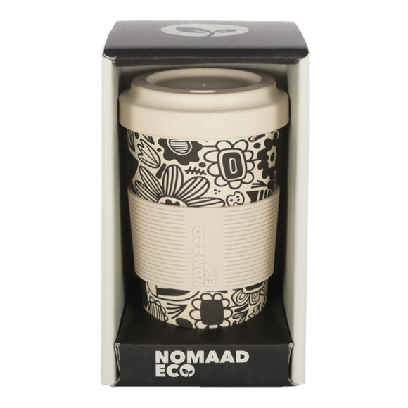 NOMAAD ECO: Bamboo Cup 591ml, Graphic Flowers