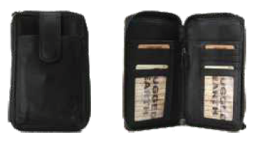 Rugged Earth Black Leather Upright Organizer, Style 188055