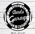 "Dad's Garage" Circle Metalwork