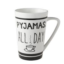 Pyjamas All Day, Mug XL - Porcelain