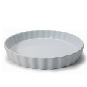 Quiche/Pie Dish, 10", Round, White