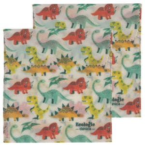 Ecologie Beeswax Sandwich Bags, Set of 2 - Dandy Dinos