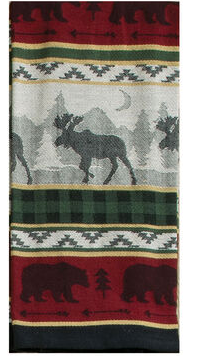 Kay Dee Designs Jacquard Tea Towel, Woodland Moose & Bear