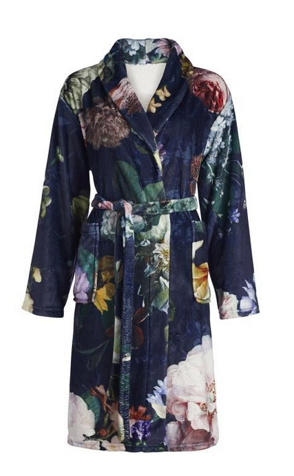 Essenza Fleur Kimono Nightblue Robe, Small