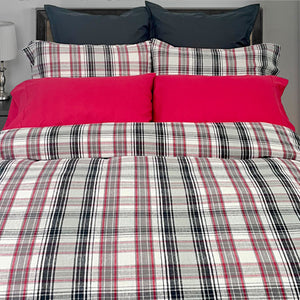 Cuddle Down Spencer Flannel Duvet Cover Set, Twin