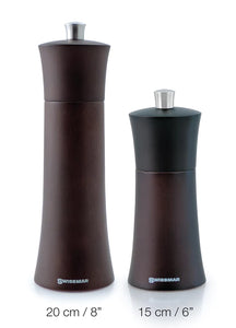 Torre Pepper Mill Beechwood Chocolate Finish 8"