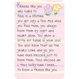 "Friends Like You Are Hard To Find" Wallet Card