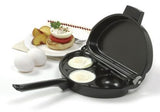 Non-Stick Omelet Pan w/ Poachers, 4"