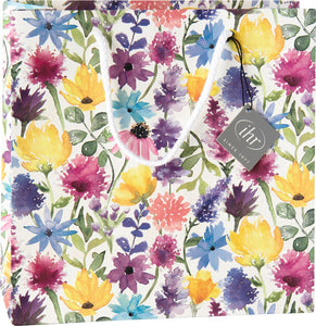 IHR Gift Bag, Summer Floral (Cream) 25x10x25cm