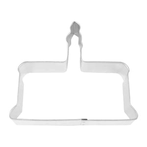 Cake w/ Candle Cooke Cutter, 4" Tinplated