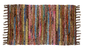 Gajmoti Jute & Cotton Rug, Autumn Colours 24x36"