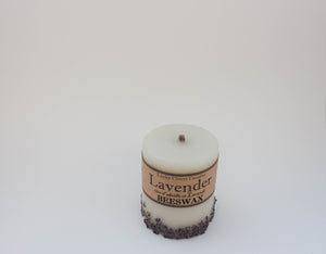 4x5" Lavender Beeswax Candle