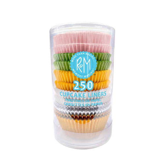 R&M Assorted Cupcake Liners, 250pk