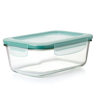 SmartSeal Glass Rectangular Container w/Lid, 8cup/1.9L