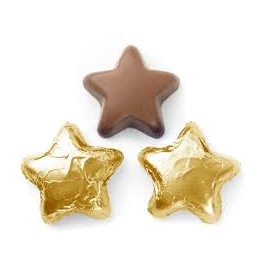 AnDea Gold Foiled Milk Chocolate Star