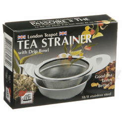 London Teapot Strainer w/ Drip Bowl