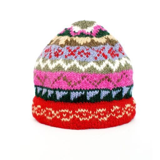 Hamro Knitted Hat, Shree Red