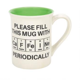 ONIM Mug - Caffeine Periodic Table Mug, 16oz