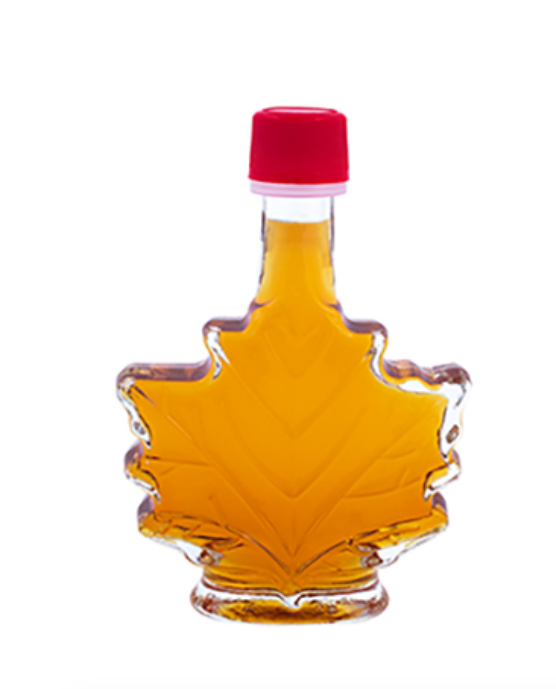 Turkey Hill Maple Leaf Shaped Syrup Bottle, 50ml