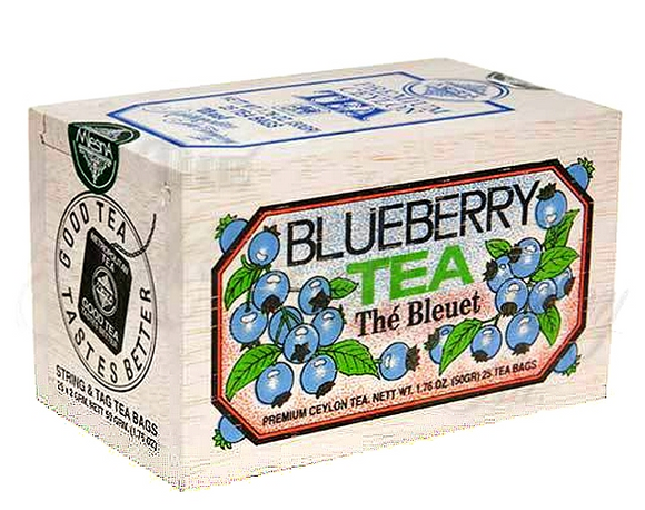 Wood Box, Blueberry Black Tea, 12 Teabags