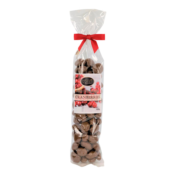 AnDea Milk Chocolate Covered Cranberries in Gift Bag, 125g