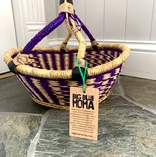 Big Blue Moma Fruit Basket, Purple & Natural