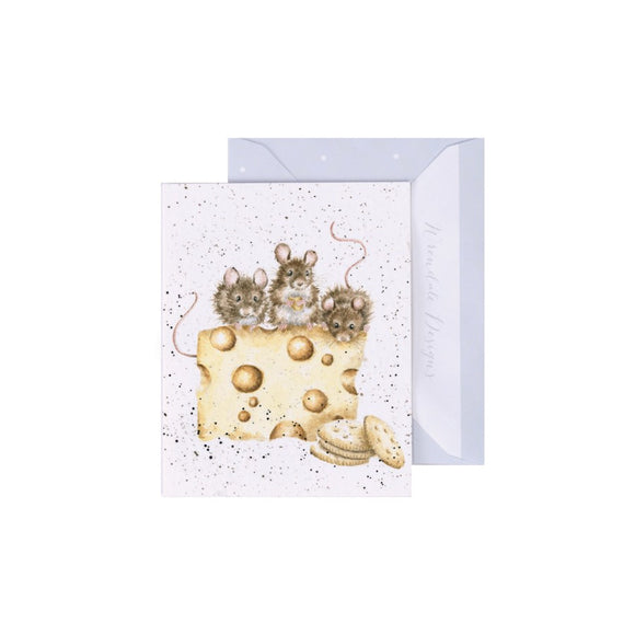 Wrendale Mini-Card, Crackers About Cheese