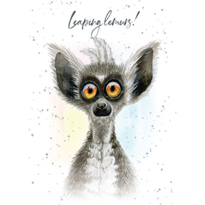 BD / Leaping Lemurs Birthday Card