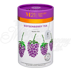 M21 Luxury Tea, Boysenberry Black Tea, 24 Pyramid Bags