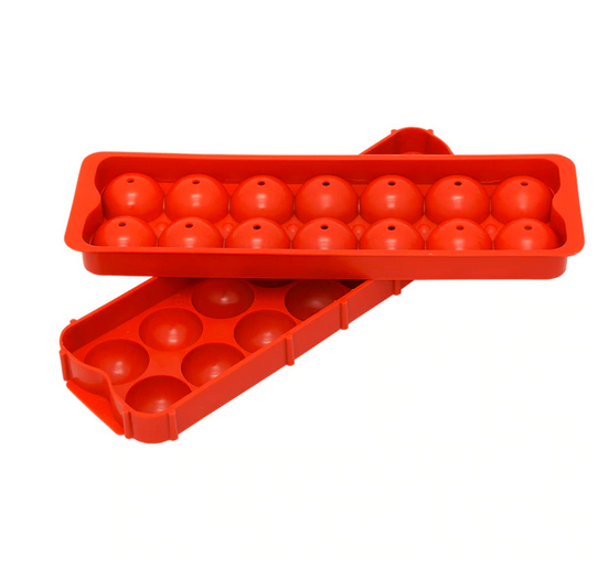 Hutzler Ice Ball Tray, 14 Form Set of 2, Assorted Colours