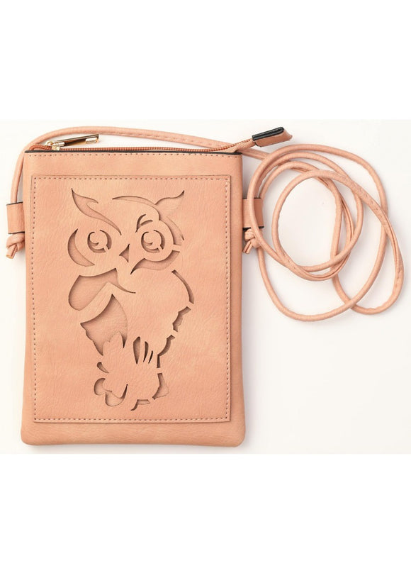 Owl Laser-Cut CrossBody Bag - Assorted Colours